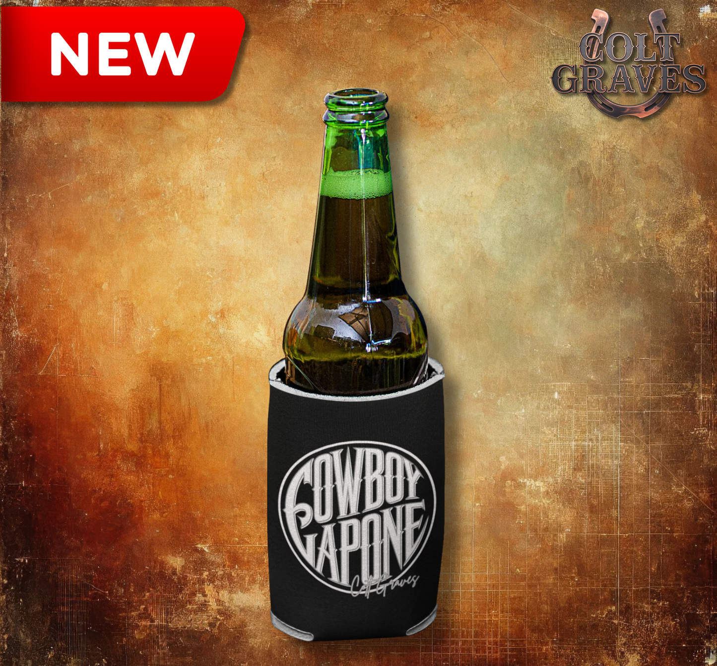 Cowboy Capone Stamp Koozie