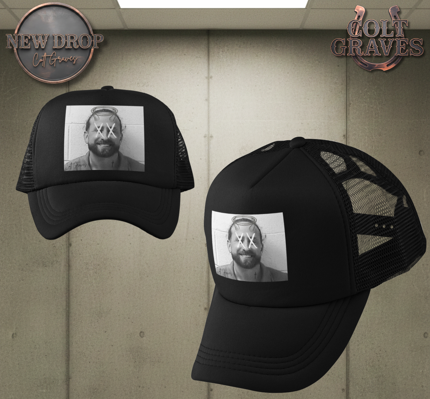 Colt Graves Mug Shot Trucker Hat