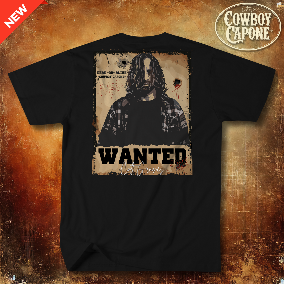 Cowboy Capone Wanted Tee Shirt