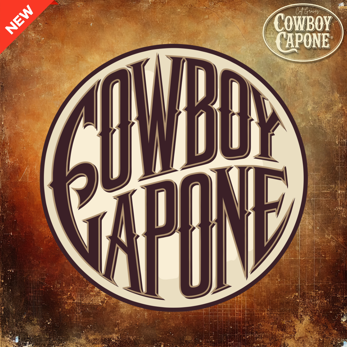 Cowboy Capone Round Logo Sticker