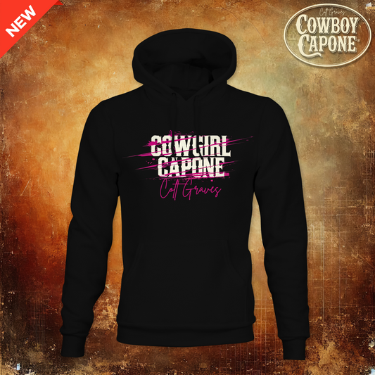 Cowgirl Capone Front Logo Ladies Hoodie