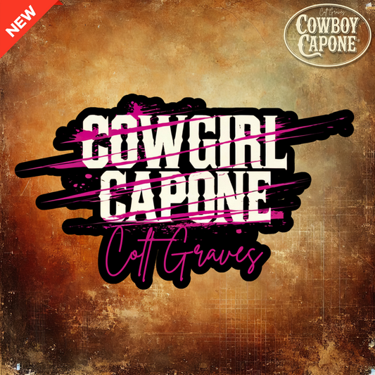 Cowgirl Capone Ladies Logo Sticker