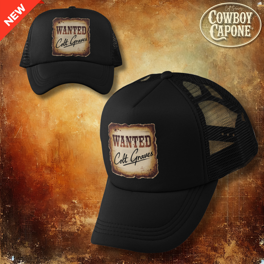 Cowboy Capone Wanted Trucker Hat