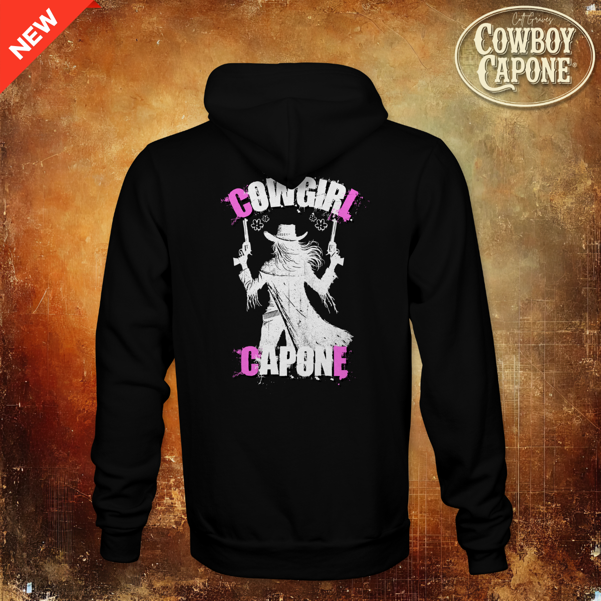 Cowgirl Capone Pistols Ladies Hoodie